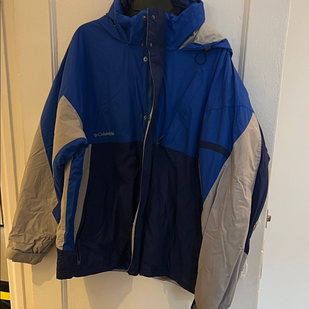 Columbia Two-Tone Blue and Gray Jacket sz XL